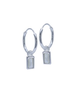 Silver Hoop Earring HO-2566